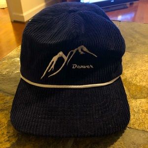 “Denver” Corduroy Strapback Hat, OS - Brand New, never before worn